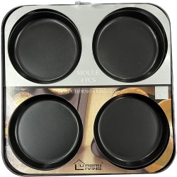 Moldes 4 mini pizzas Horno Moldes 4 mini pizzas Horno
