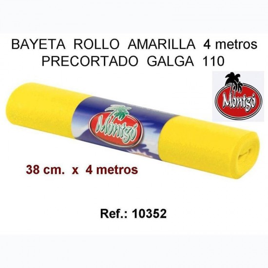 Rollo Bayeta Amarilla 38x400cm
