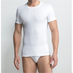 Camiseta Caballero Felpa M/C Cuello Redondo