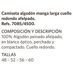 Camiseta Caballero M/L Felpa Camiseta Caballero M/L Felpa