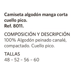 Camiseta Caballero M/C Cuello Pico Camiseta Caballero M/C Cuello Pico