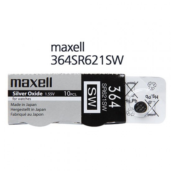 Pila boton 364 Maxell Silver Oxide