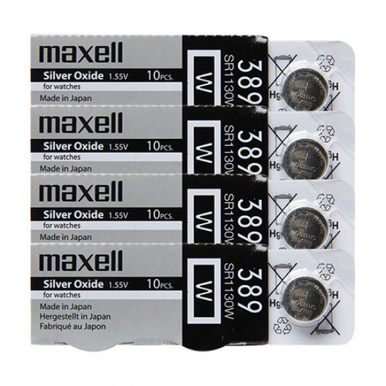 Pila Boton 389 Maxell silver oxide
