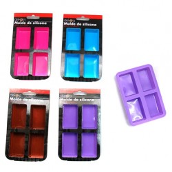 Molde Silicona Pastelitos 4u.