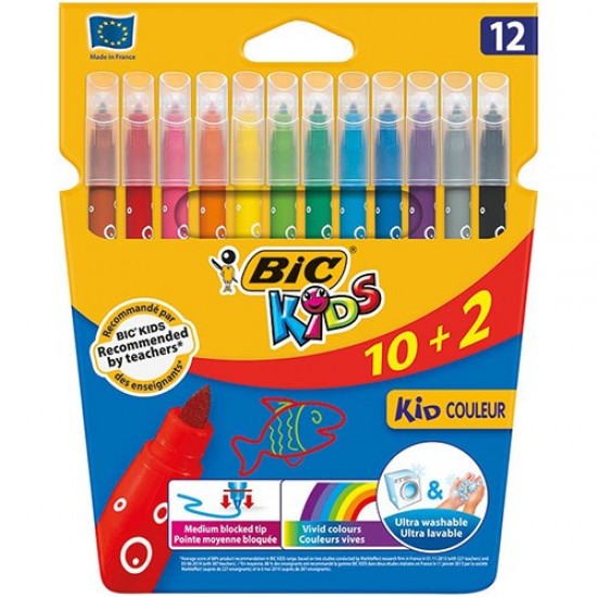 Rotuladores Kids 12 colores Bic