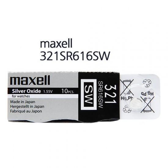 Pila boton 321 Maxell Silver Oxide