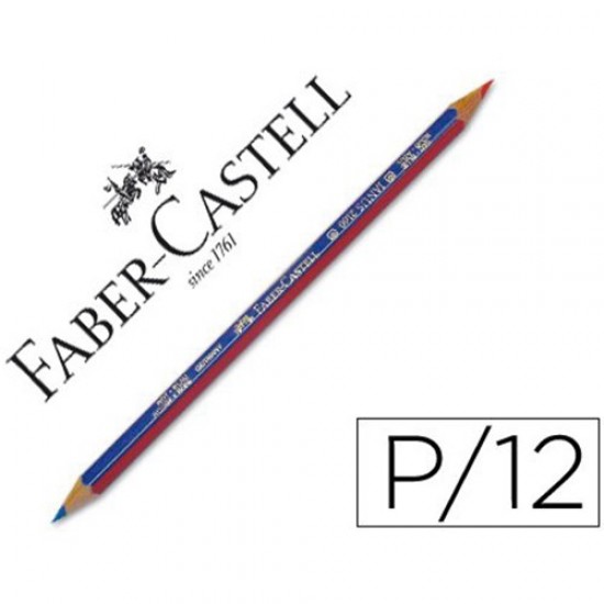 Lápiz bicolor rojo/azul fino Faber Castell