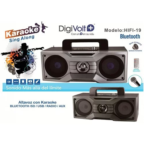 Altavoz Karaoke Bluetooth Digivol Potente Altavoz de Alta Calidad