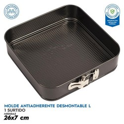Molde Desmontable Antiadherente 26x7cm Molde Desmontable Antiadherente 26x7cm