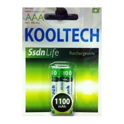 Pilas Recargable Kooltech AAA 1100mAh 2 unid. Pilas Recargable Kooltech AAA 1100mAh 2 unid.