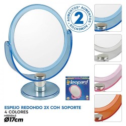 Espejo Maquillaje con Soporte Ø17cm Espejo Maquillaje con Soporte Ø17cm