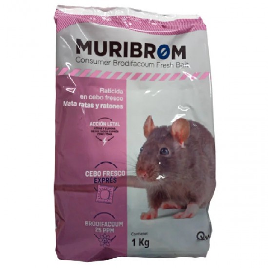 Raticida Muribrom Cebo Fresco 1K
