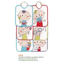 Babero Microfibra Goma con Plastico Babero Microfibra Goma con Plastico