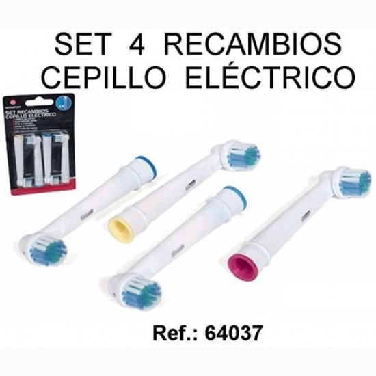 Set Recambio Cepillo Electrico 4pz (Oral B)