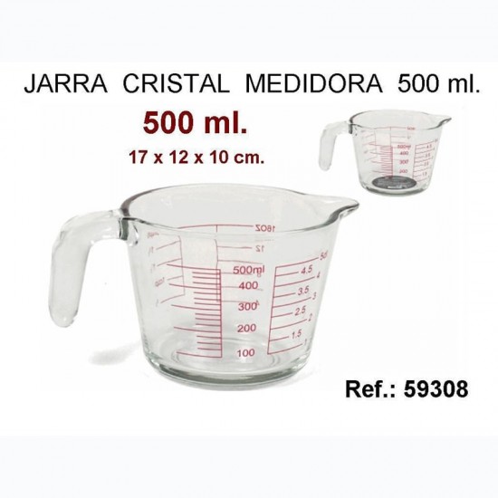Jarra Medidora Cristal 500ml