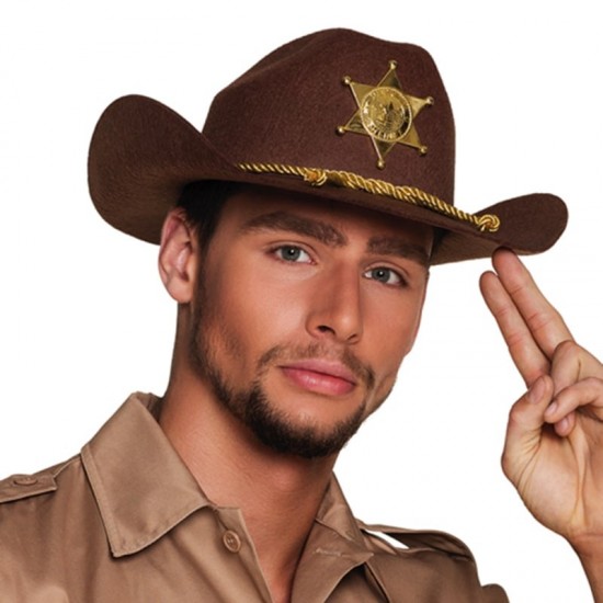 Sombrero Sheriff Vaquero Adulto Fieltro