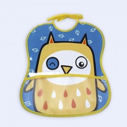 Babero de Vinilo Impreso con Bolsillo Babero de Vinilo Impreso con Bolsillo