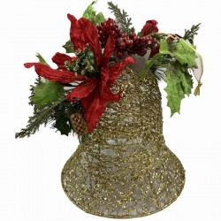 Decoracion Navidad Campana Decorada 27x20x20cm Decoracion Navidad Campana Decorada 27x20x20cm