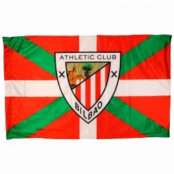 Bandera Oficial Athletic Club de Bilbao en una Ikurriña Bandera Oficial Athletic Club de Bilbao en una Ikurriña