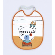 Babero de Rizo Estampado Impermeable 23x28cm