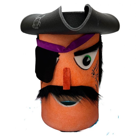 Cabezudo Pirata Naranja Ref001