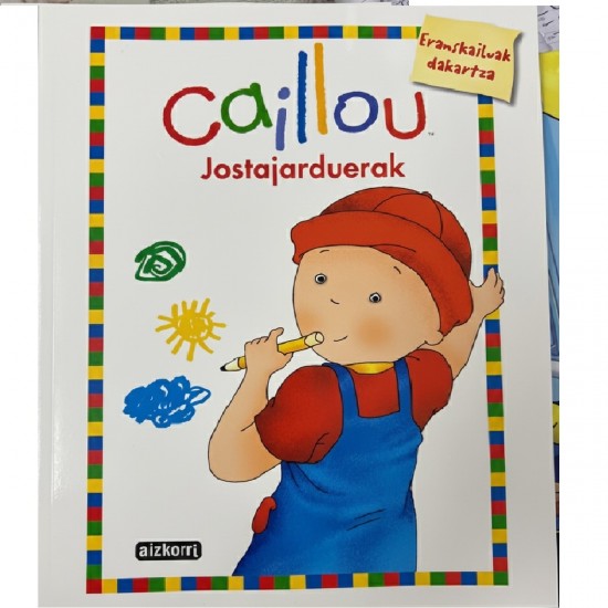 Libro Adtividades de Caillou en Euskera