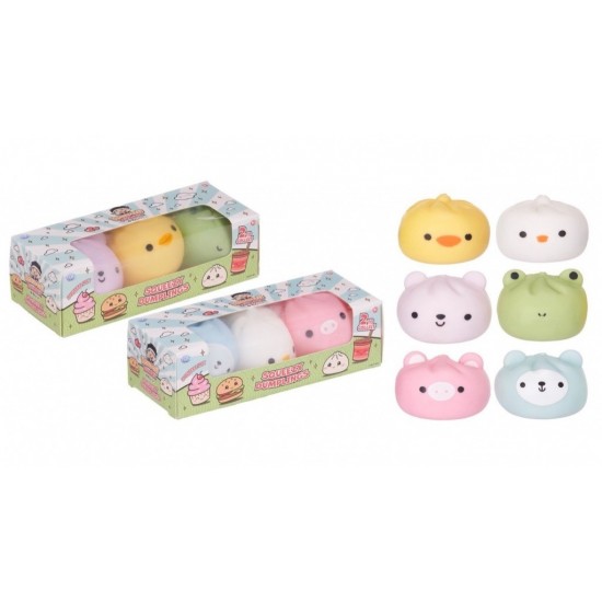 Kawaii Foodiez - Set de 3 Squeezy Dumplings Antiestr&eacute;s