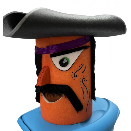 Cabezudo Pirata Naranja Ref001